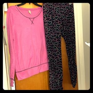 Flirtude pajama long sleeves and pants